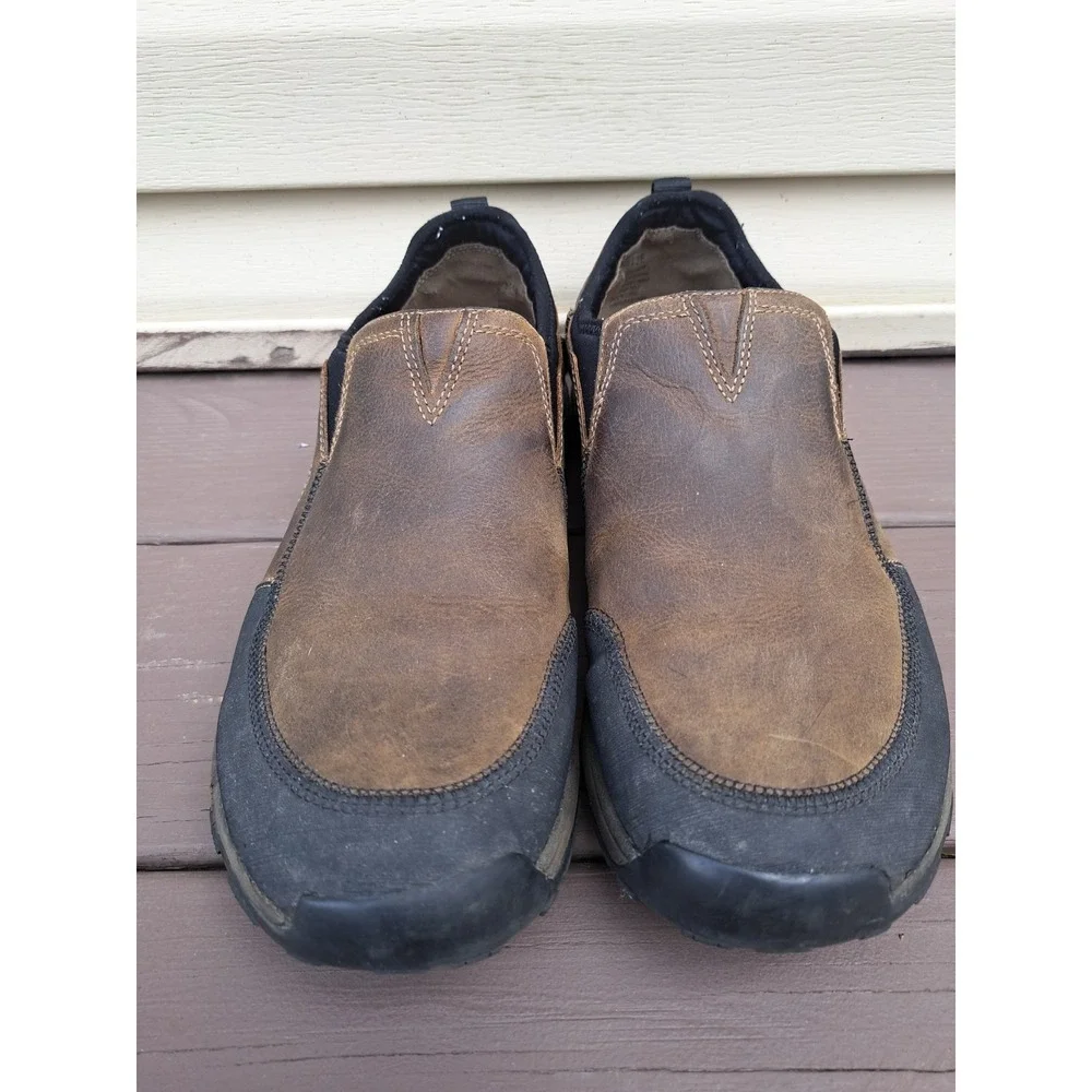 Dunham Men's Cloud Slip-On Shoes 9.5 2 E Waterproof Brown Leather